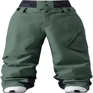 와우울러블리 여성 남성 스키 팬츠 헐렁한 카고 스노우 루즈핏 방수 방풍 보온 겨울 스포츠