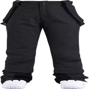 또한 탈부착 가능한 서스펜더가 있는 여성용 보온 스노우 팬츠 겨울 따뜻한 스키 야외 방수 스노보드