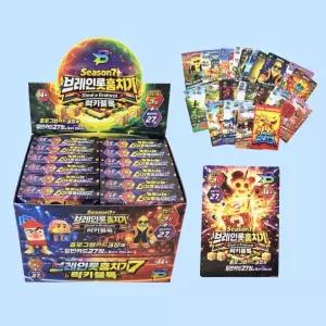 훔치기 7탄 럭키블록 카드게임 1박스 12개입 랜덤 이탈리아 밈 도무송 홀로그램 유행 밈짤 카드팩 시즌7 럭