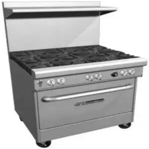 사우스벤드 400 시리즈 얼티밋 레스토랑 레인지 36인치 2 버너 24인치 그리들 스탠다드 오븐 4364D2TL