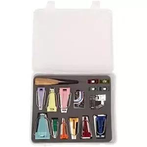 바이스 바이어스 테이프 메이커 키트 제어 가능 풋 프레셔 퀼트 바인딩 도구 DIY 재봉 나만의 천