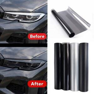 자동차 라이트 틴트 안개등 방수 스티커 스모크 블랙 램프 보호 필름 라이트
