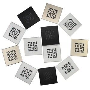 직사각형 메쉬 캐비닛 그릴 신발장 에어벤트 커버 내장형 냉장고 오븐 히트 싱크 그레이팅100*100