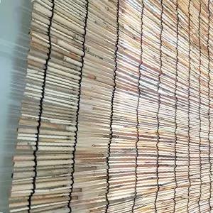 창문 햇빛 차단 실내 인테리어 대나무 발 원목 가리개 자연 소재 통풍 여름 거실