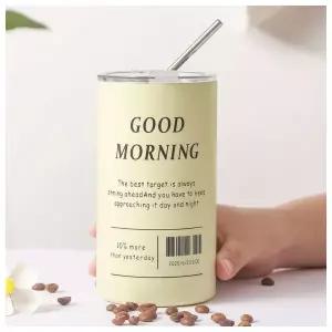 레몬시티 보온보냉 빨대 텀블러(500ml) 예쁜텀블러 레터링텀블러 빨대컵