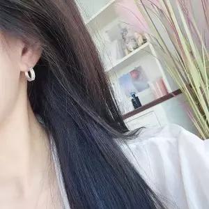 SS1055 여성 링 포인트 귀걸이 심플 기본 데일리 은귀걸이 실버 925