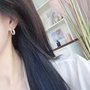 SS1055 여성 링 심플 포인트 은귀걸이 데일리 기본 귀걸이 실버 925