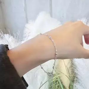 SS1049 여성 볼 포인트 팔찌 컷팅 데일리 은팔찌 실버 925