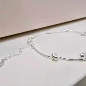 S408 여성 볼 뱅글형 유니크 디자인 데일리 팔찌 실버 925