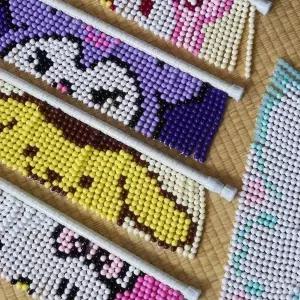 비즈공예 구슬 문발 만들기 세트 손작업 취미활동 입구장식 동물 식물 패턴