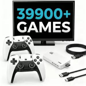 Anyando Retro 게임 콘솔 - 39900 이상의 28개의 클래식 에뮬레이터 4K HD HDMI TV 연결 듀얼 2.4G 무선