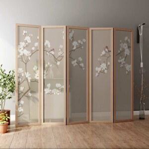 제사 병풍 돌상 매화 원목 제사용 8X0 5M 스크린 제사용병풍 4폭 단일