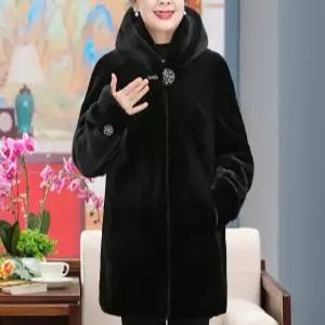 여성 긴팔 지퍼티 중년 카라티 실내복 상의 할머니 옷