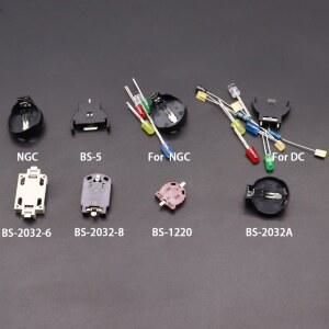 10개 SMD SMT CR2450 CR2032 CR CR1220 3V 배터리 버튼 BS 2032/1220/1616 셀 코인 홀더 소켓 케이스 박스