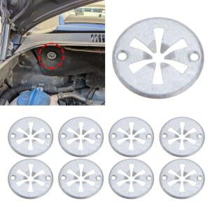 배기 열 차폐 클립 너트 와셔 외부 단열 코튼 패드 다리미 시트 엔진 파이어 보드 버클 10