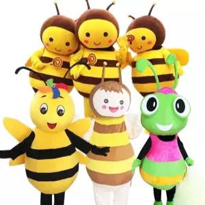 동물 인형탈 꿀벌 코스튬 이벤트 축제 행사 캐릭터 의상 원사이즈 벌 프리사이즈 코스프레