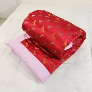 나비 이불 할머니 옛날 침구 시골 신혼부부 복고풍 레트로 패턴 지퍼형 양면