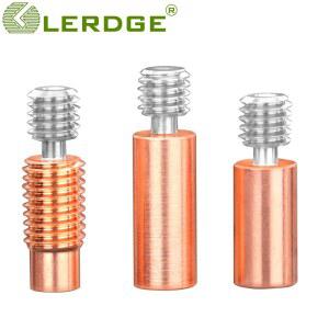 LER E 바이메탈 E3D V6 티타늄 합금 히트 브레이크 스로트 핫엔드 레드 구리 히터 블록 Prusa i3 1 75mm 멘트 부드러운