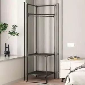 [JED] 코너 선반 철제 무볼트 헹거 원룸 틈새 옷걸이 조립식