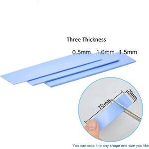 12/9/6pcs 열 패드 70X20mm M2 SSD C 그래픽 카드 방열판 마더 보드 방열 실리콘 6w/mk