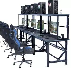 게이밍 데스크 피시방 본체 선반 상부 책상 게임용