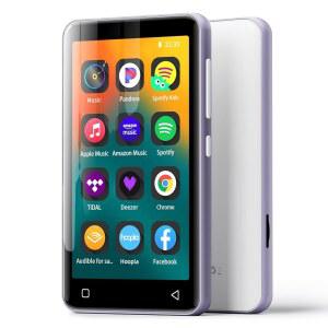 [미국배송] 블루투스 및 WIFI가 지원되는 이노아시스 80GB MP3 플레이어 SPOTIFY 용 용 PANDORA AUDIBLE 4.0인치 터치스크린 음악 자녀 보호 기능 최대 1TB(화이트+퍼플)