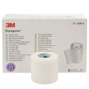 3M 듀라포어 1538-2 면 실크반창고 의료용테이프 흉터밴드 durapore 6롤입 - 2인치