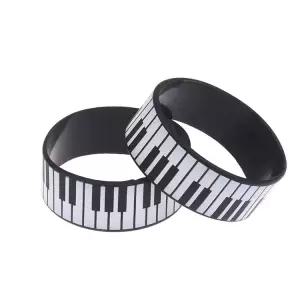 남성 팔찌 1pcs 패션 피아노 키보드 적합합니다 축제에 팔찌는 계절에 애호가와 실리콘 음