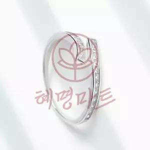 [혜명마트] 백금도금 오즈 큐빅 오픈링 반지 대학생커플링 선물 예쁜반지