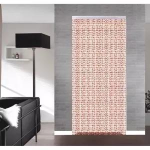 호박색 주렴 중국집 구슬발 현관 커튼 중식당 출입문 장식 인테리어 비즈 발