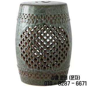 도자기 의자 중국 드럼 가마 유약 시원한 부두 자수 정원 좌석 복고풍