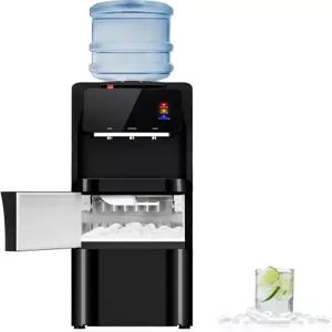 제빙기 온냉장 및 실온 탑 로딩 워터 쿨러 빠른 제빙 차일드 락 3~5갤런 병과 호환되는 가정 사무실용