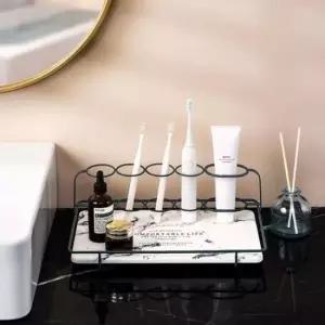 [SBD] 규조토 트레이 칫솔 다용도 욕실 키밍 받침대 대리석