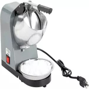 레스토랑웨어 전기 제빙기 - 65kg/시간 스테인리스 스틸 칼날이 있는 플라스틱 컴팩트 그레이 공간 절약