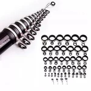 낚시대 가이드캡 세트 와이어 가이드링 로드 초릿대 장착 소품 부품 리드