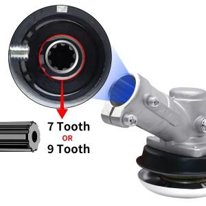 다루구 7/9 톱니 트리머 기어박스 기어헤드 브러시 커터 잔디 교체 기어 헤드 예초기 부품 원예  26mm 28mm
