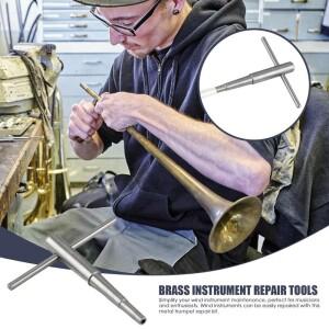 트럼펫 수리 도구 스테인레스 스틸 혼 황동 악기 트루잉 유지 프랑스
