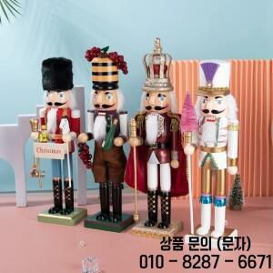 호두까기 인형 나무 펜던트 수공예 장식 책상 빈티지 선물 크리스마스 홈 데코 40cm