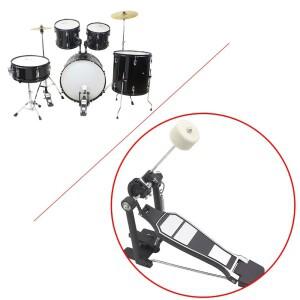 재즈 베이스 드럼 페달 비터 해머 말렛 스테인리스 스틸 샤프트 펠트 - 타악기 악세서리