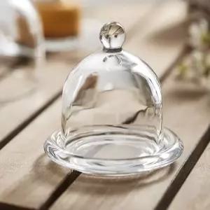 돔 빵 소 진열 뚜껑 조각 유리 홈파티 보관 미니 케이크