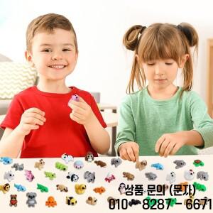 미니 동물 인형 세트 3D 프린팅 관절형 유연한 장난감 40개 움직이는 조각