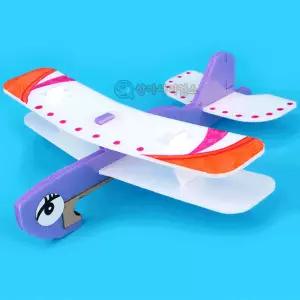 이중날개 우드락 글라이더 1인 과학수업 경진대회 미니비행기 공기로켓 실험재료 활공