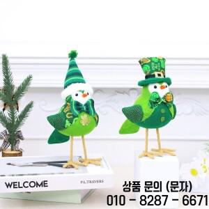 2pcs 부활절 휴일 장식 녹색 새 그놈 북유럽 스타일 패브릭 인형 성 날 홈 데스크탑 파티 선물