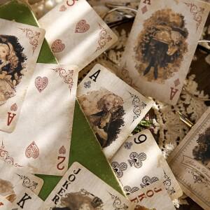 55장/박스 레트로 매직 카드 종이 특이한 포커 다크 스타일 성 소녀 호박 두꺼운 축제 게임 선물용