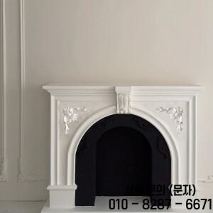 PU 폴리우레탄 모조 석고 프랑스 천장 캐비닛 문 및 꽃 라운드