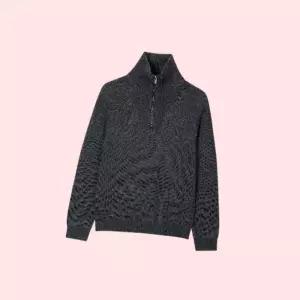 자주 JAJU 남 반집업 하프집업 니트 니트티 스웨터 티셔츠 상의 챠콜 2508201255 4438810