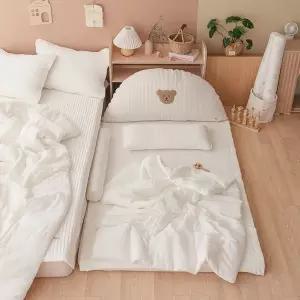 [비비엔다] 에어포레 냉감 아기 차렵이불세트 (패드+차렵이불+듀얼베개2종)