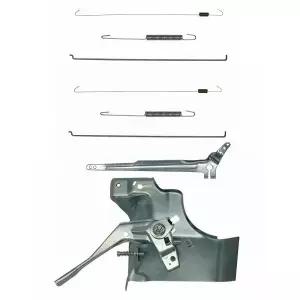 스로틀 레버 암과 베이스 링크 로드 리턴 스프링이 있는 야 GX390 스로틀 컨트롤 어셈블리 키트 및 클론 프