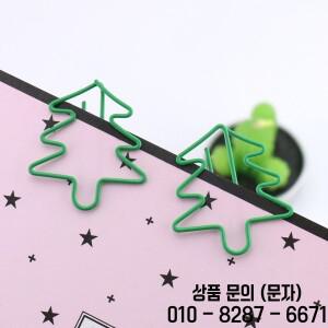 TUTU 사무용품 녹색 금속 크리스마스 트리 종이 클립 북마크 귀여운   H0148