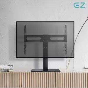 EZ TV 스탠드 거치대 강화유리 탁상용 삼성 LG TV 호환 55인치까지